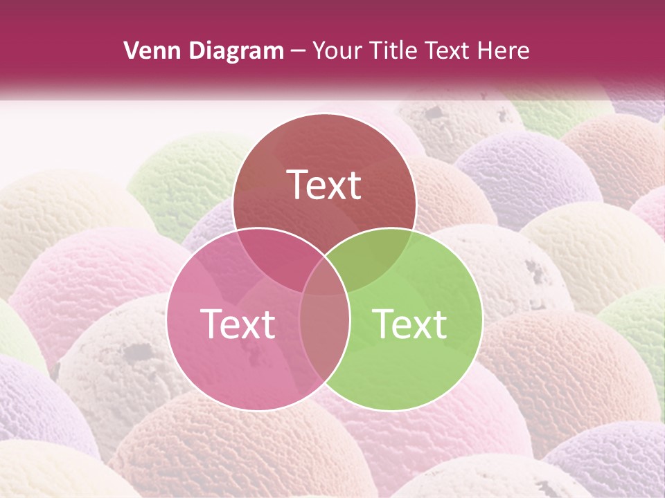 Vanilla Blueberry Food PowerPoint Template