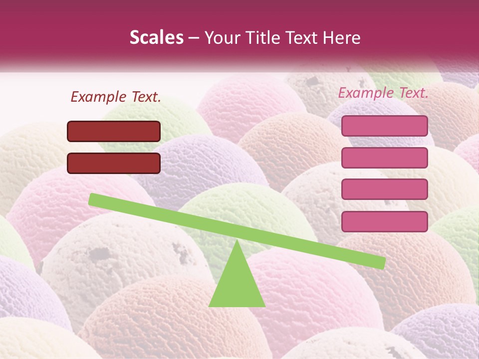 Vanilla Blueberry Food PowerPoint Template