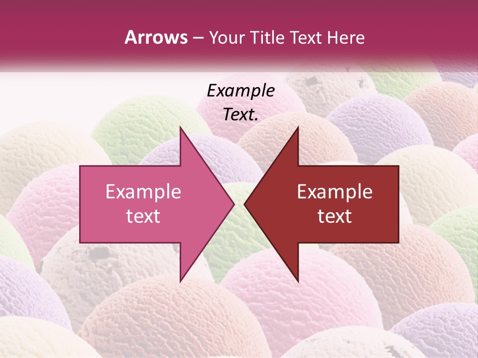 Vanilla Blueberry Food PowerPoint Template