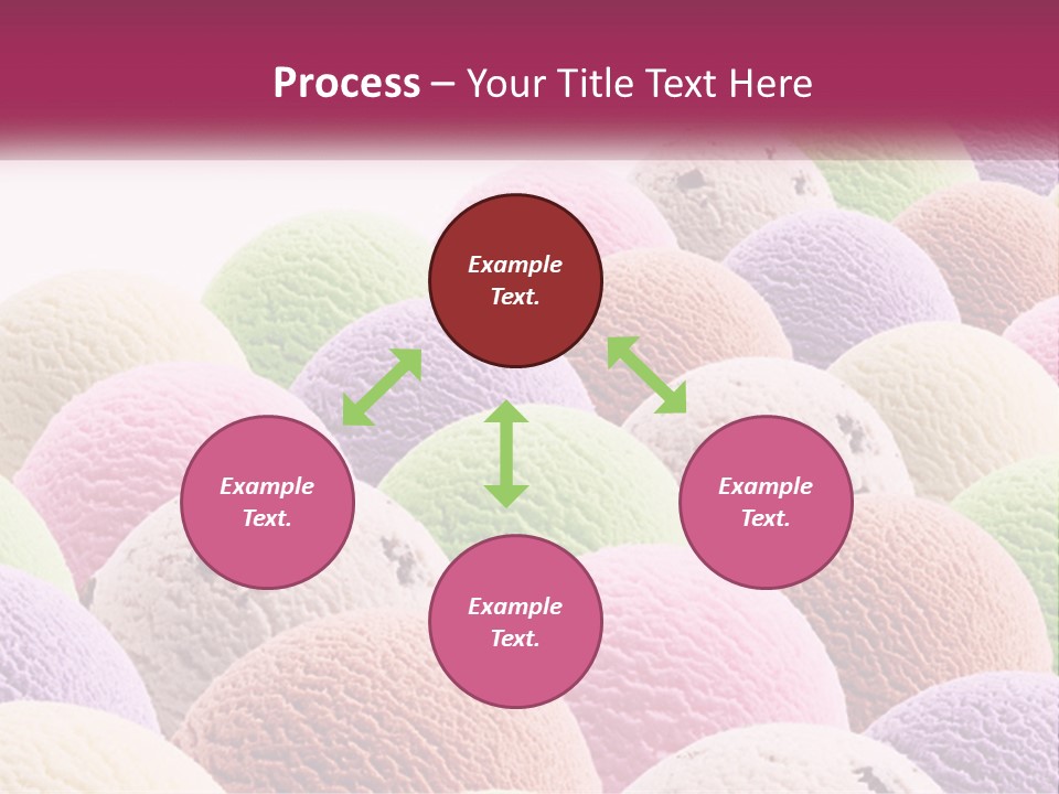 Vanilla Blueberry Food PowerPoint Template