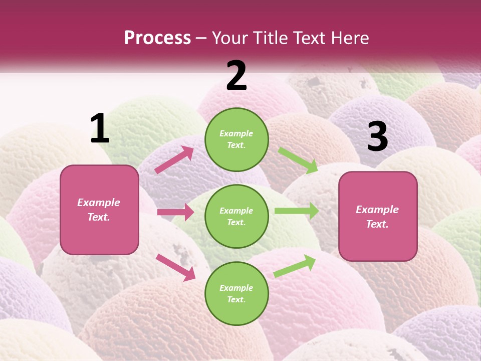 Vanilla Blueberry Food PowerPoint Template