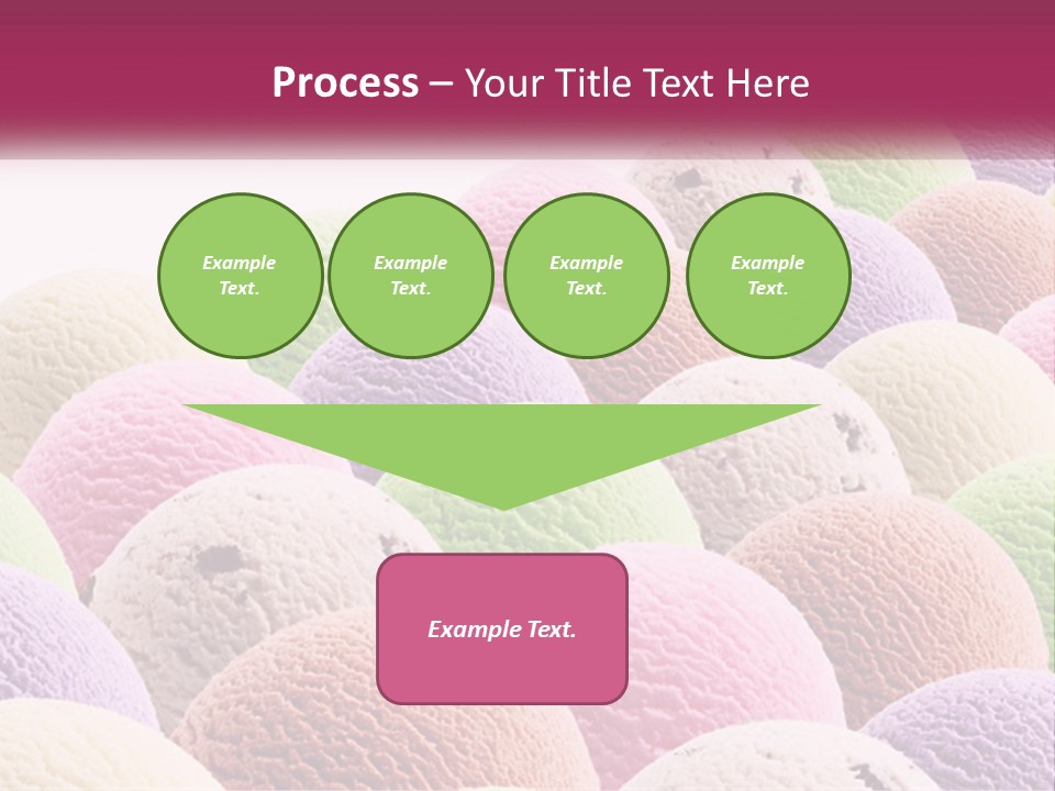 Vanilla Blueberry Food PowerPoint Template