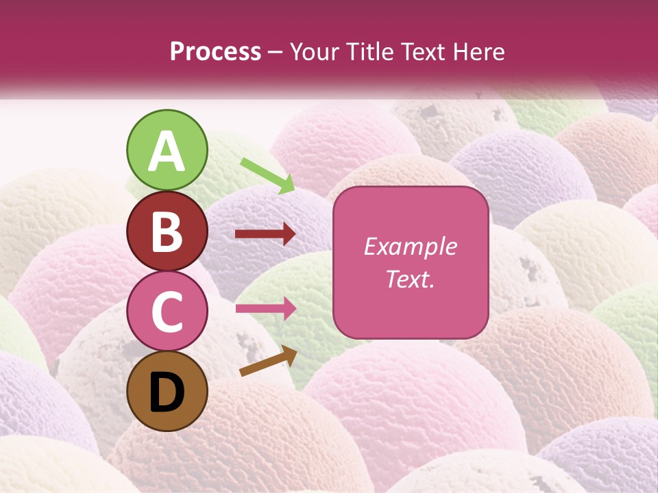 Vanilla Blueberry Food PowerPoint Template