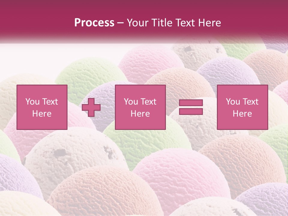 Vanilla Blueberry Food PowerPoint Template