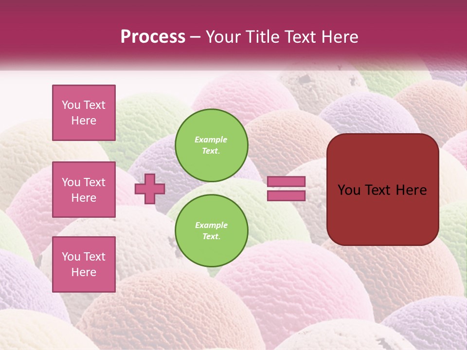 Vanilla Blueberry Food PowerPoint Template