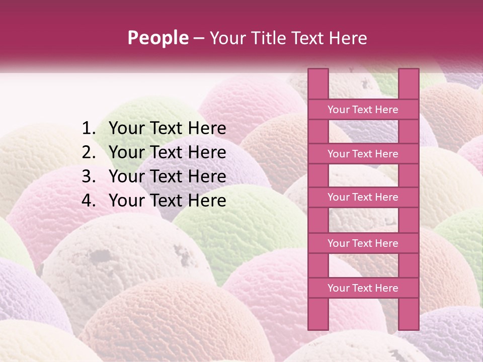 Vanilla Blueberry Food PowerPoint Template