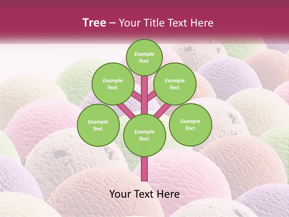 Vanilla Blueberry Food PowerPoint Template