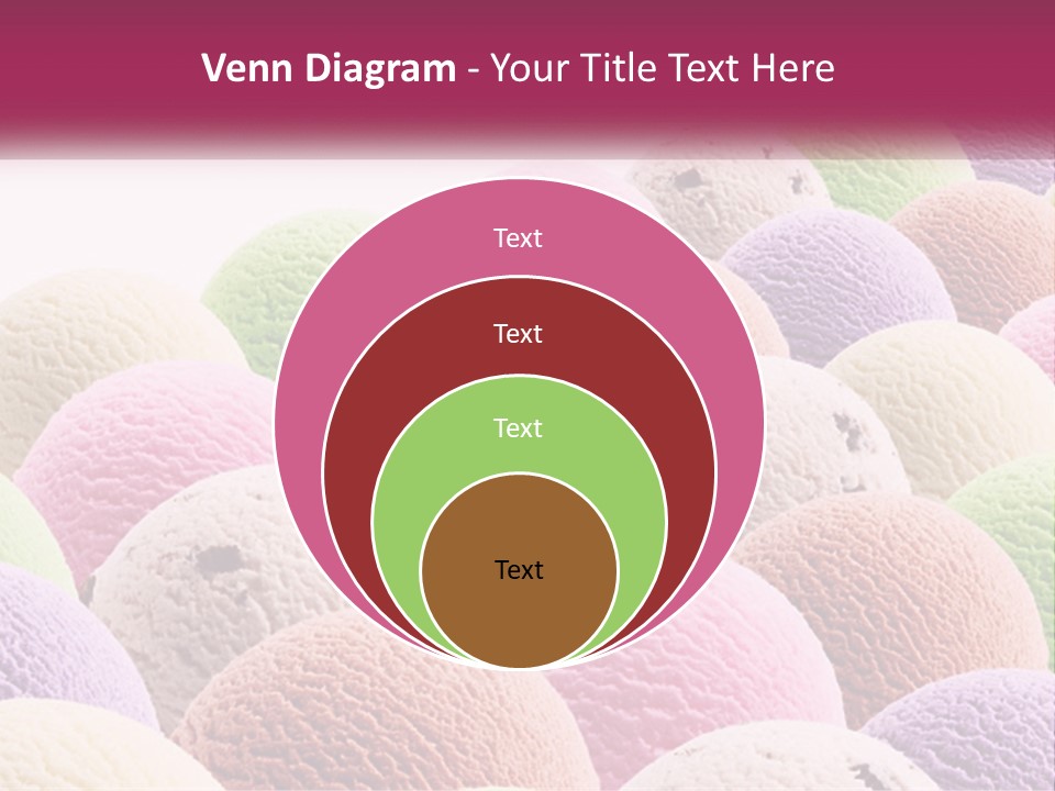 Vanilla Blueberry Food PowerPoint Template