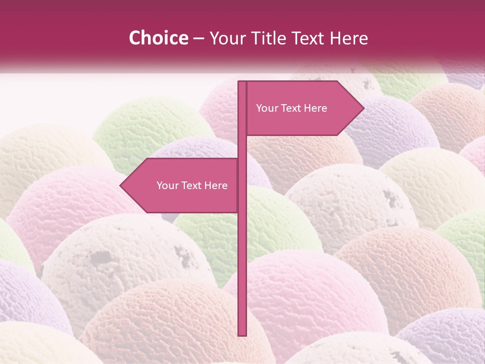 Vanilla Blueberry Food PowerPoint Template