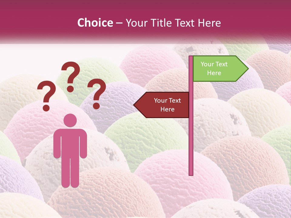 Vanilla Blueberry Food PowerPoint Template