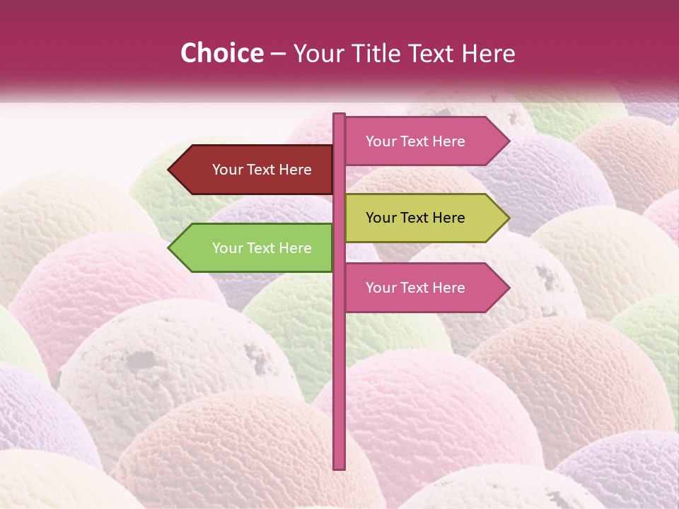 Vanilla Blueberry Food PowerPoint Template