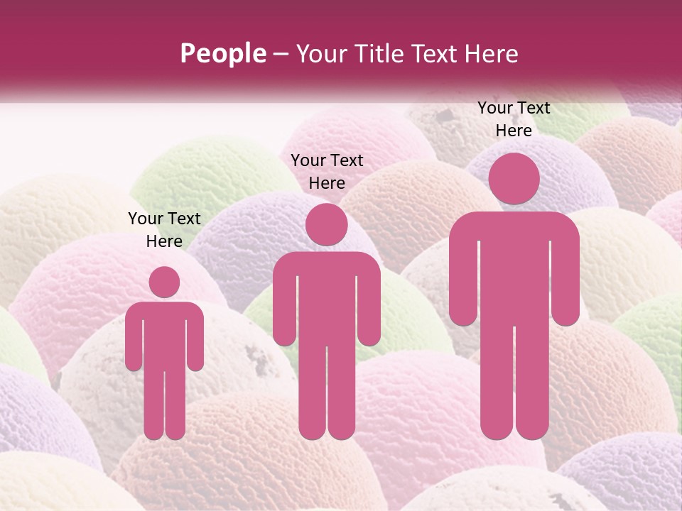 Vanilla Blueberry Food PowerPoint Template