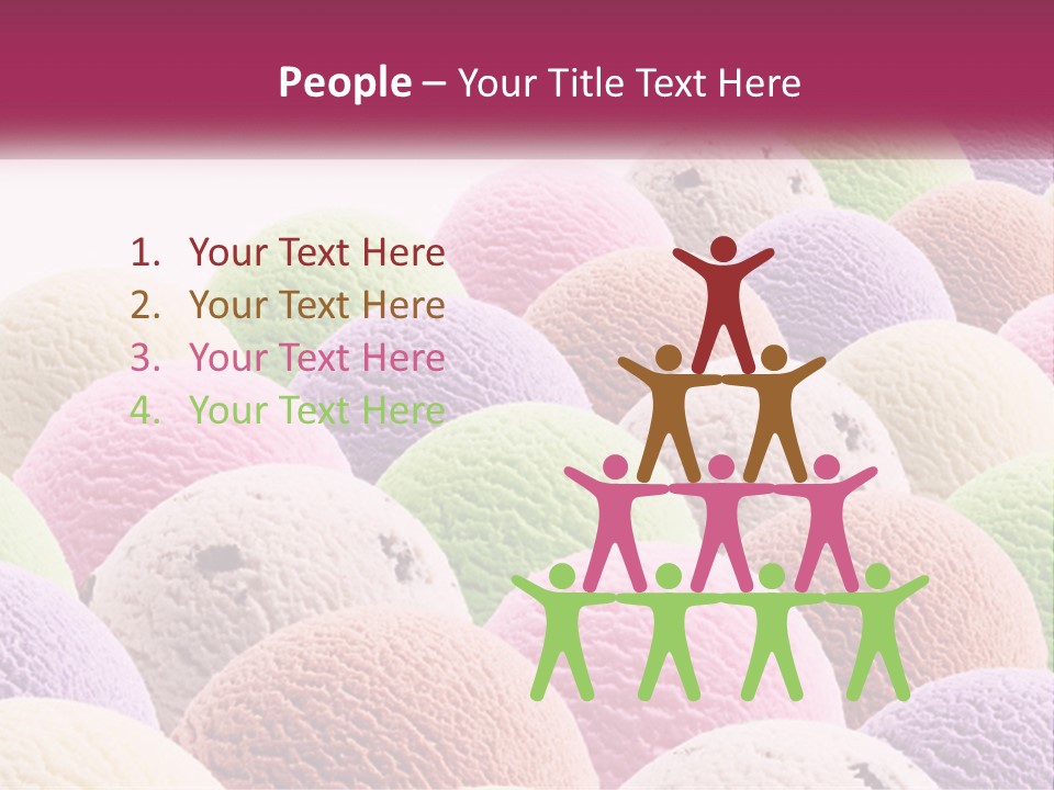 Vanilla Blueberry Food PowerPoint Template