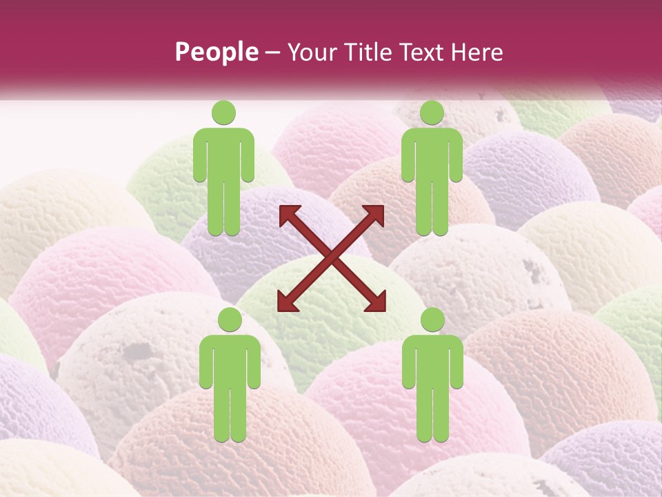 Vanilla Blueberry Food PowerPoint Template