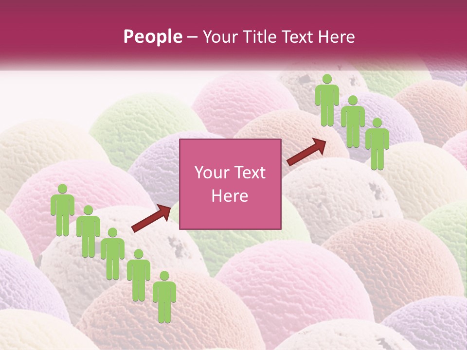 Vanilla Blueberry Food PowerPoint Template