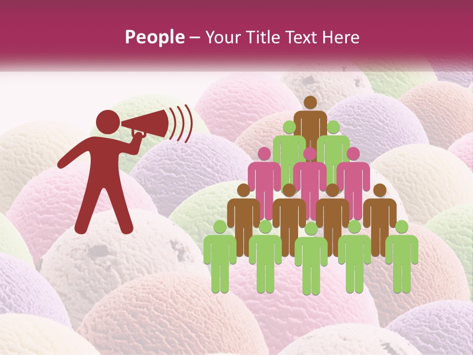 Vanilla Blueberry Food PowerPoint Template