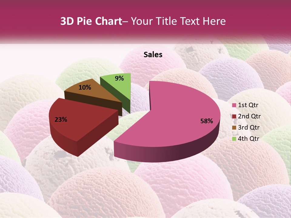 Vanilla Blueberry Food PowerPoint Template