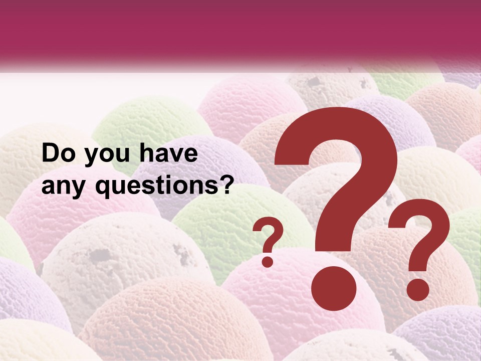 Vanilla Blueberry Food PowerPoint Template