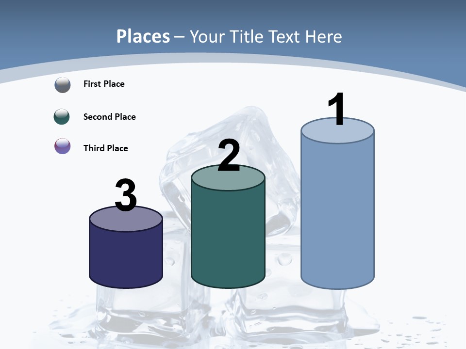 Clear Cube Drink PowerPoint Template