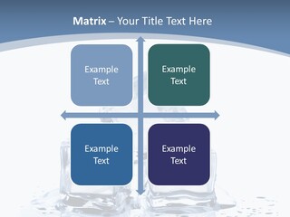 Clear Cube Drink PowerPoint Template