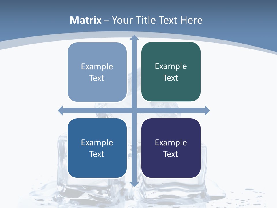 Clear Cube Drink PowerPoint Template
