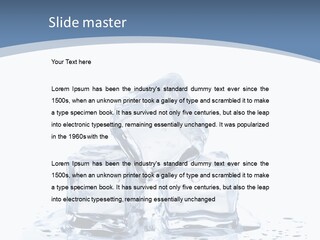 Clear Cube Drink PowerPoint Template