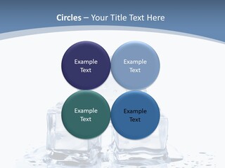 Clear Cube Drink PowerPoint Template