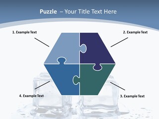 Clear Cube Drink PowerPoint Template