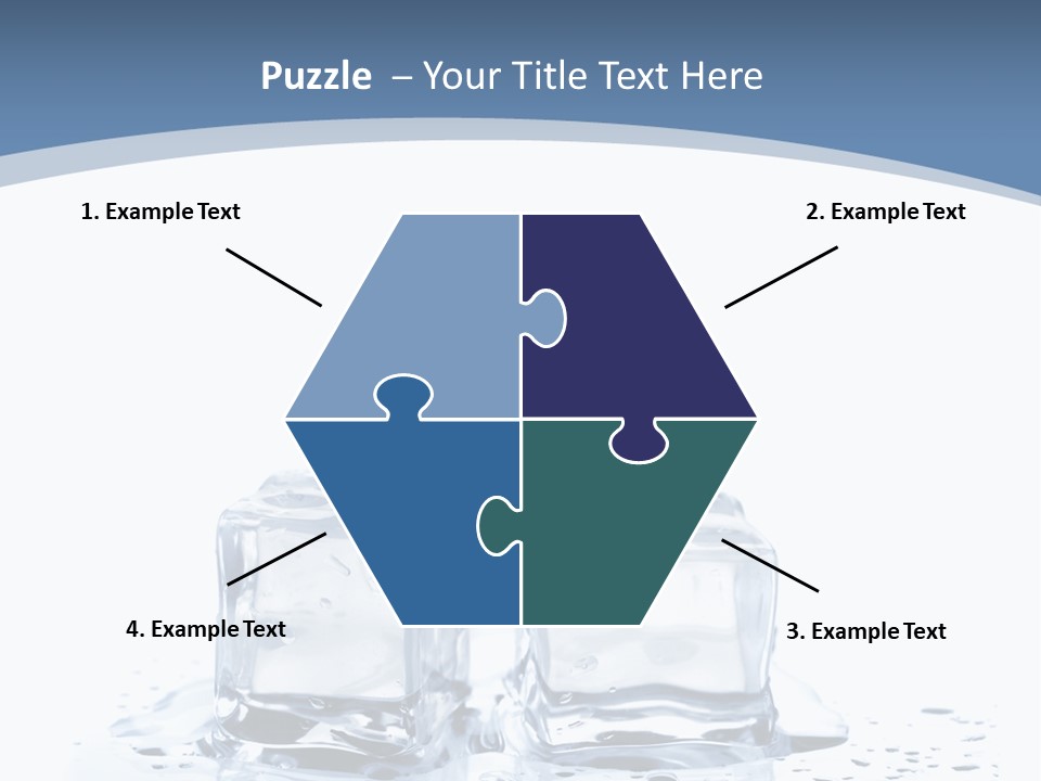 Clear Cube Drink PowerPoint Template