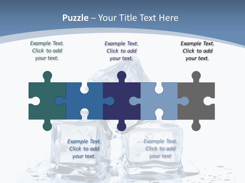 Clear Cube Drink PowerPoint Template