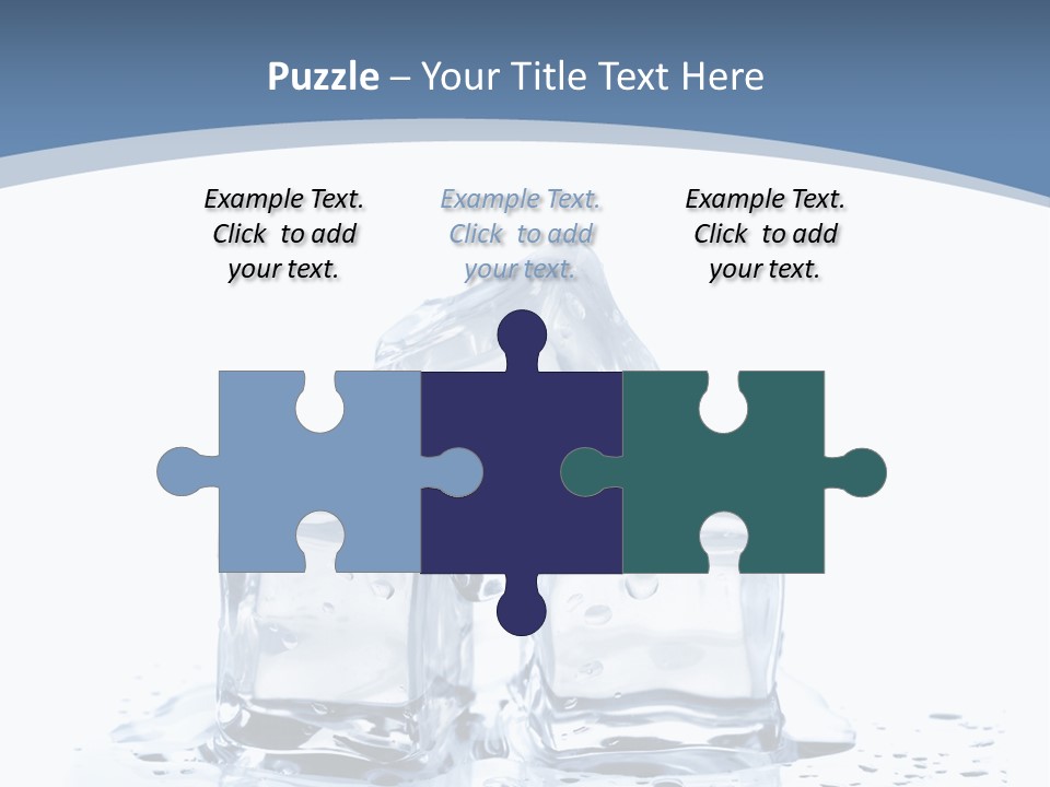 Clear Cube Drink PowerPoint Template