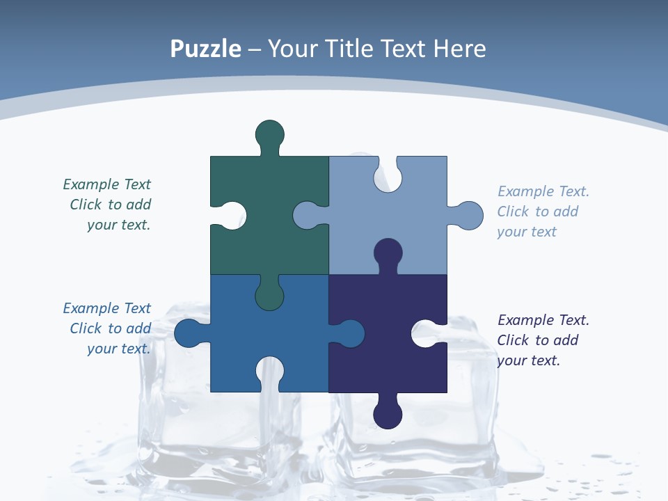 Clear Cube Drink PowerPoint Template