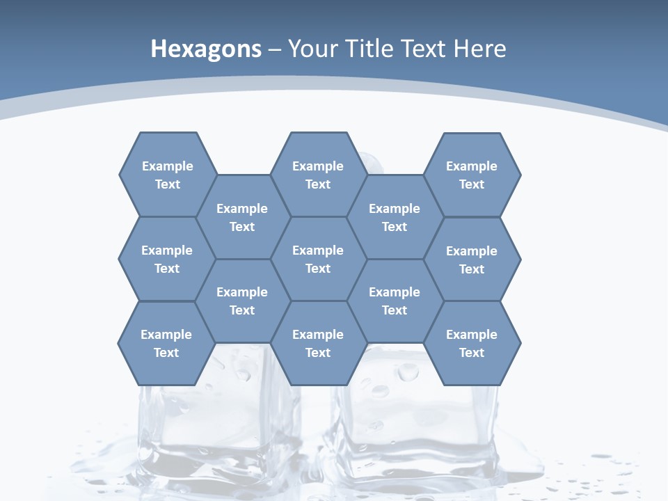 Clear Cube Drink PowerPoint Template