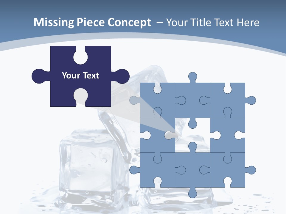 Clear Cube Drink PowerPoint Template