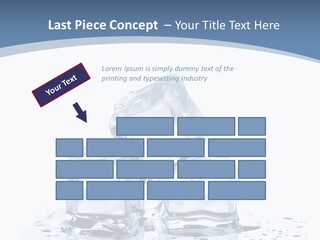 Clear Cube Drink PowerPoint Template