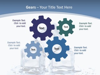 Clear Cube Drink PowerPoint Template