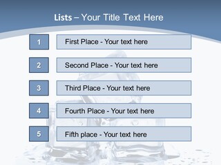 Clear Cube Drink PowerPoint Template