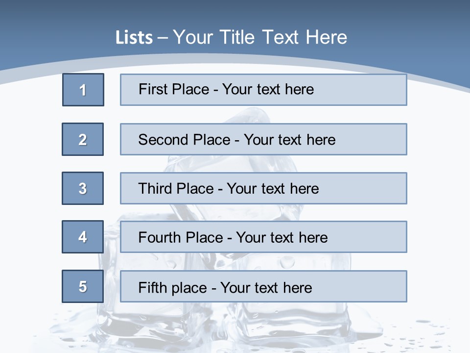 Clear Cube Drink PowerPoint Template