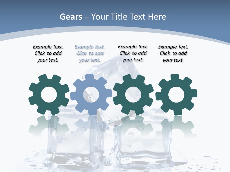 Clear Cube Drink PowerPoint Template