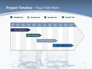 Clear Cube Drink PowerPoint Template