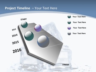 Clear Cube Drink PowerPoint Template