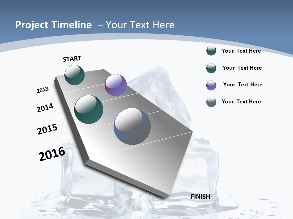 Clear Cube Drink PowerPoint Template