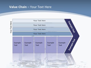 Clear Cube Drink PowerPoint Template