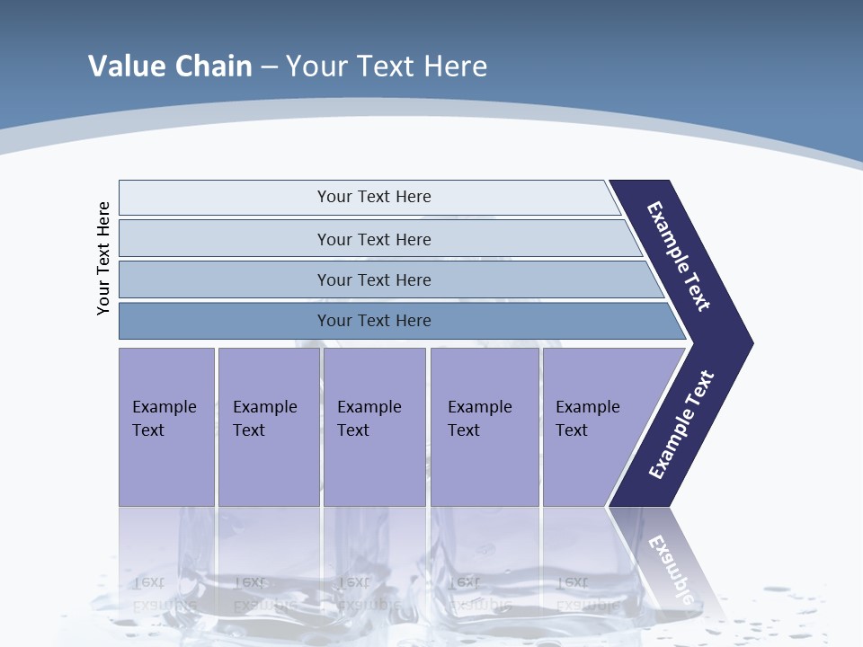 Clear Cube Drink PowerPoint Template