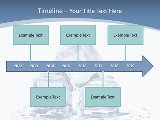 Clear Cube Drink PowerPoint Template