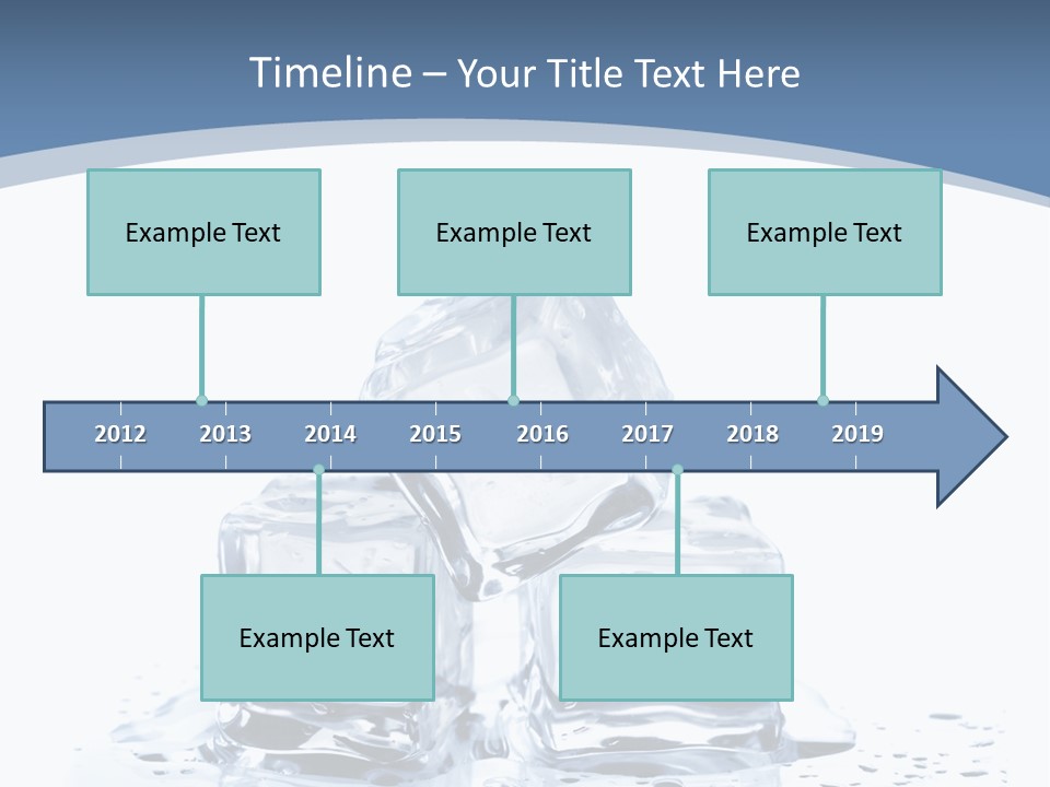 Clear Cube Drink PowerPoint Template