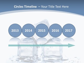 Clear Cube Drink PowerPoint Template