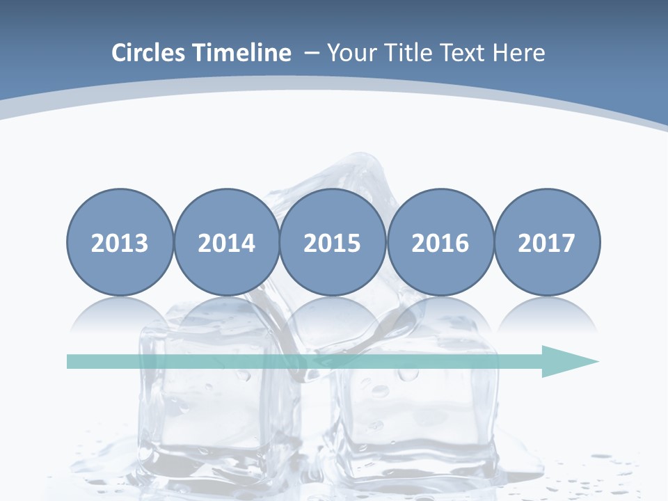 Clear Cube Drink PowerPoint Template