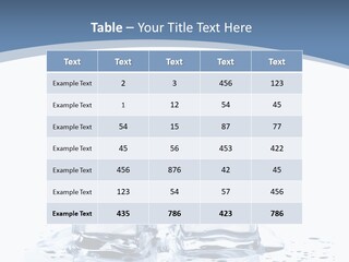Clear Cube Drink PowerPoint Template