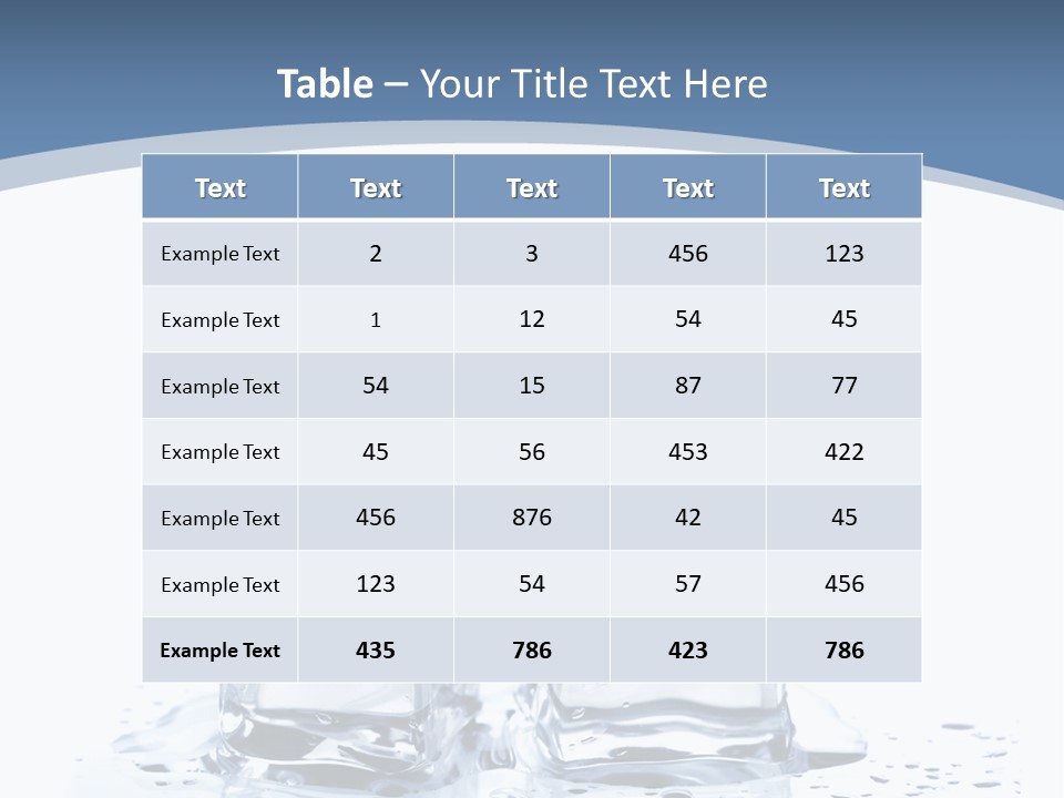 Clear Cube Drink PowerPoint Template